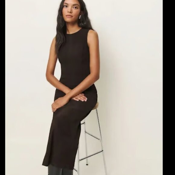 Reformation Dress Veda Kendi Leather Dress Mole Suede Size 2 Reformation Dress Veda Kendi Leather Dress Mole Suede Size 2
